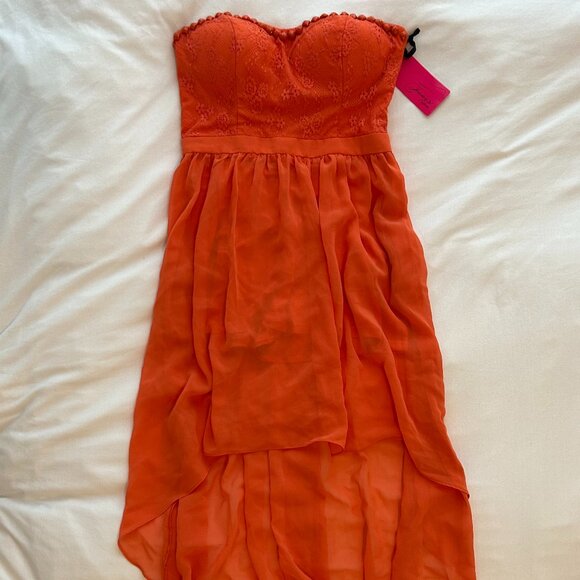 Forever 21 Orange Lace Dress - Picture 1 of 3